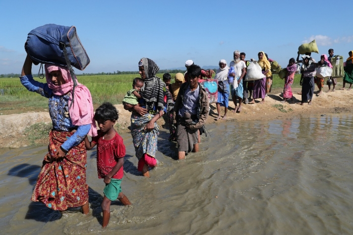 Illustrasjonsfoto: Rohingya-flyktninger i Bangladesh på flukt fra Myanmar															REUTERS/Mohammad Ponir Hossain