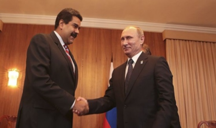 Putin på besøk til president Maduro i Venezuela.
