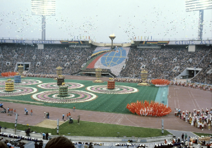 Fra åpnings-seremonien av Moskva OL 1980.