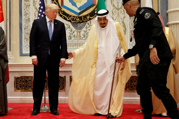 USAs president Donald Trump med Saudi-konge Salman i mai																													Foto: AP Photo/Evan Vucci