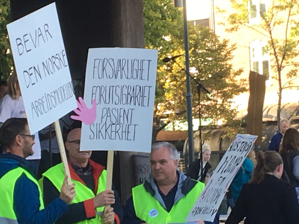 Sterk markering for Akademikerne i Trondheim