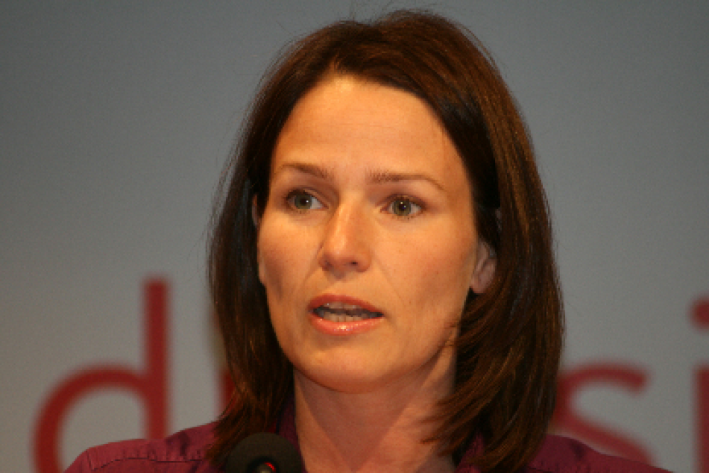 Illustrasjonsfoto. Trine Lise Sundnes, leder i HK.		Foto: Wikimedia/GAD