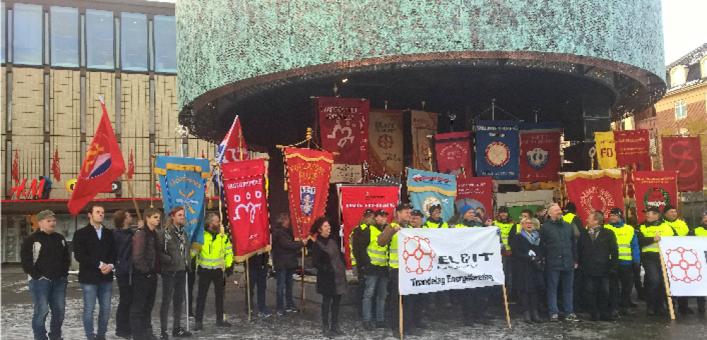 Kraftfull støttemarkering