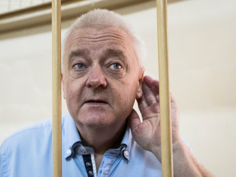 Spionsiktede Frode Berg						Foto: AP Photo/Pavel Golovkin